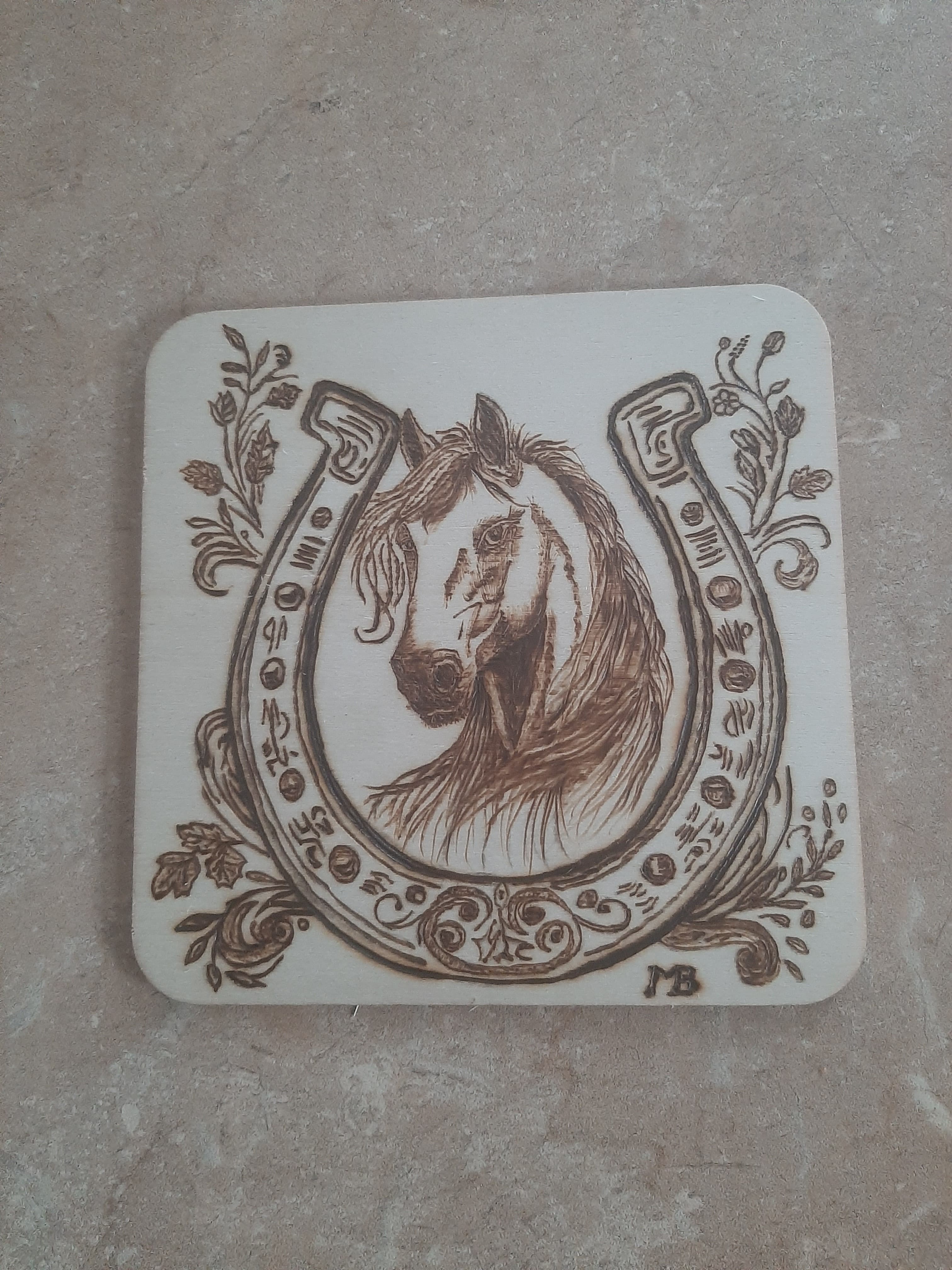 Sous verre Fer et Cheval